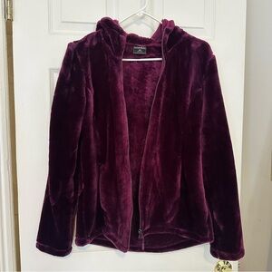 32 Degrees Deep Purple Teddy Jacket